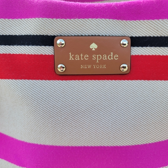 Kate Spade Stevie Oak Island Striped Womens Tote Bag - Picture 9 of 13